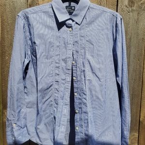 American Eagle Boyfriend Fit Button Up Oxford Style Shirt Women's Size Medium EU